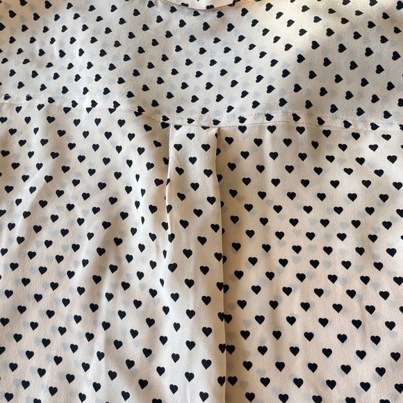 Equipment Silk Heart Print Blouse - Picture 13 of 13